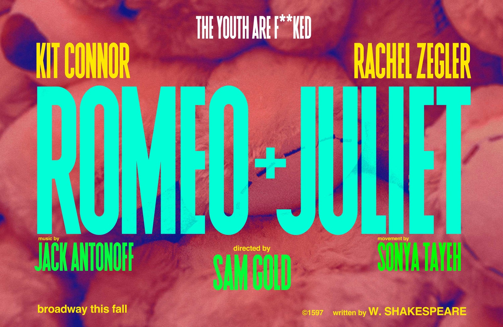 Poster for Kit Connor and Rachel Zegler's Romeo  Juliet on Broadway